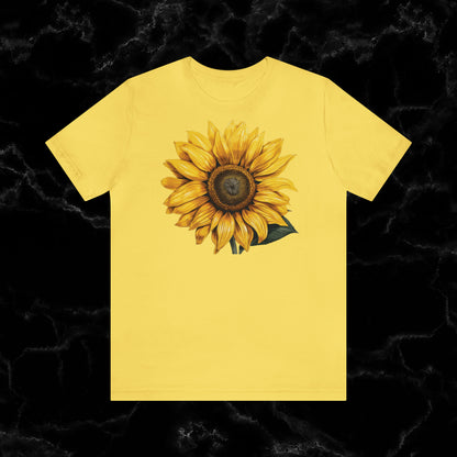 Sunflower Shirt Collection - Floral Tee, Garden Shirt, and Women's Fall Fashion Staples T-Shirt Maize Yellow S 