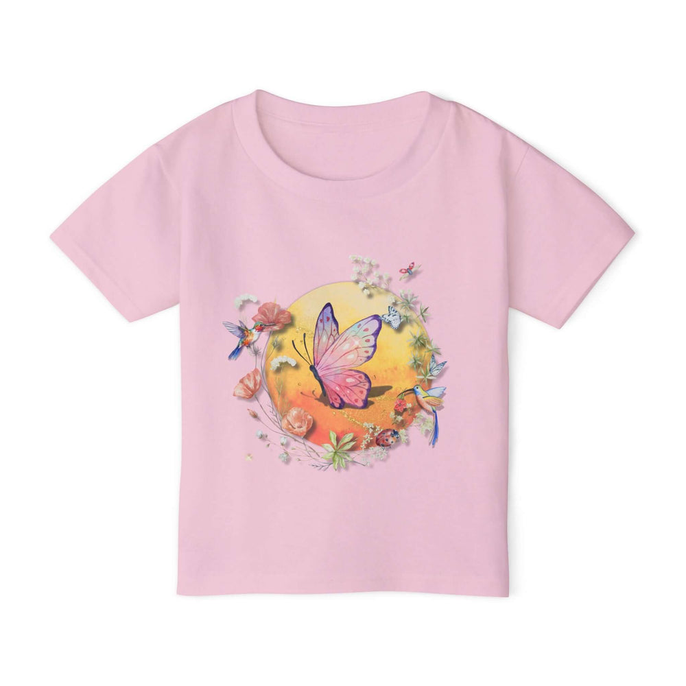 Toddler T-shirt - Cute and Whimsical Butterfly Kids clothes Printify Light Pink 2T