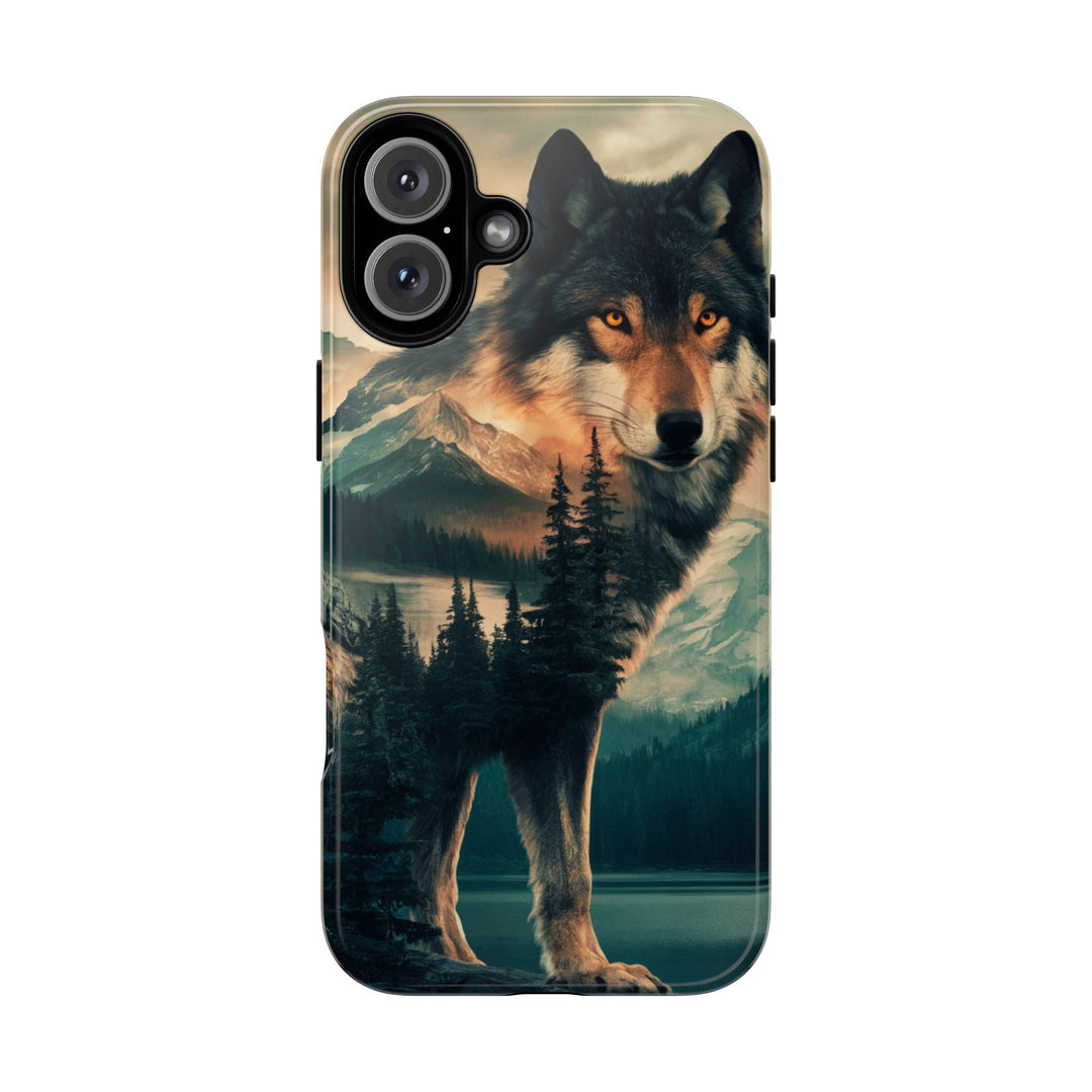 Wolf Tough Cases - Majestic Nature Landscape Phone Case Printify iPhone 16 Plus Glossy