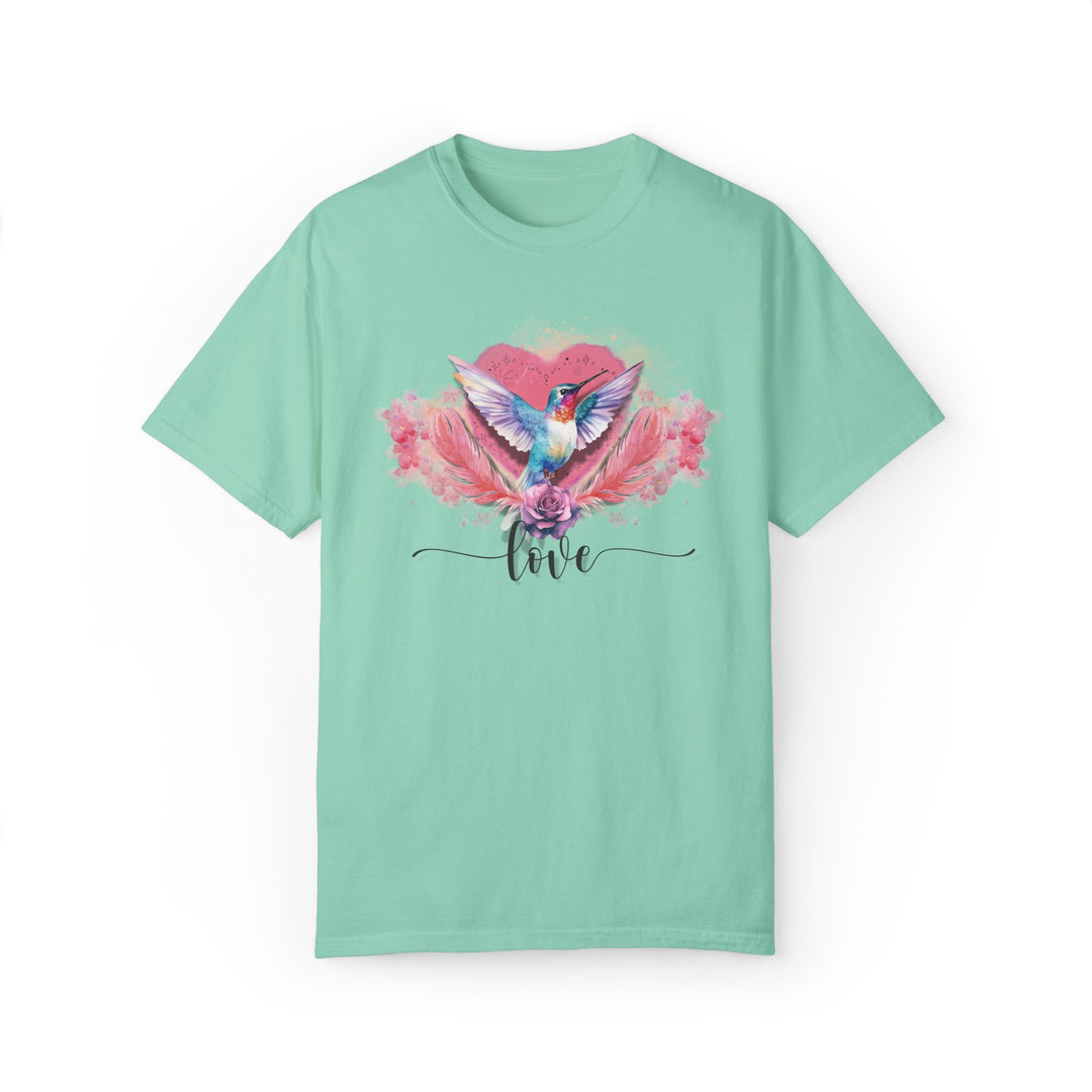 Hummingbird Love T-shirt T-Shirt Printify Island Reef S