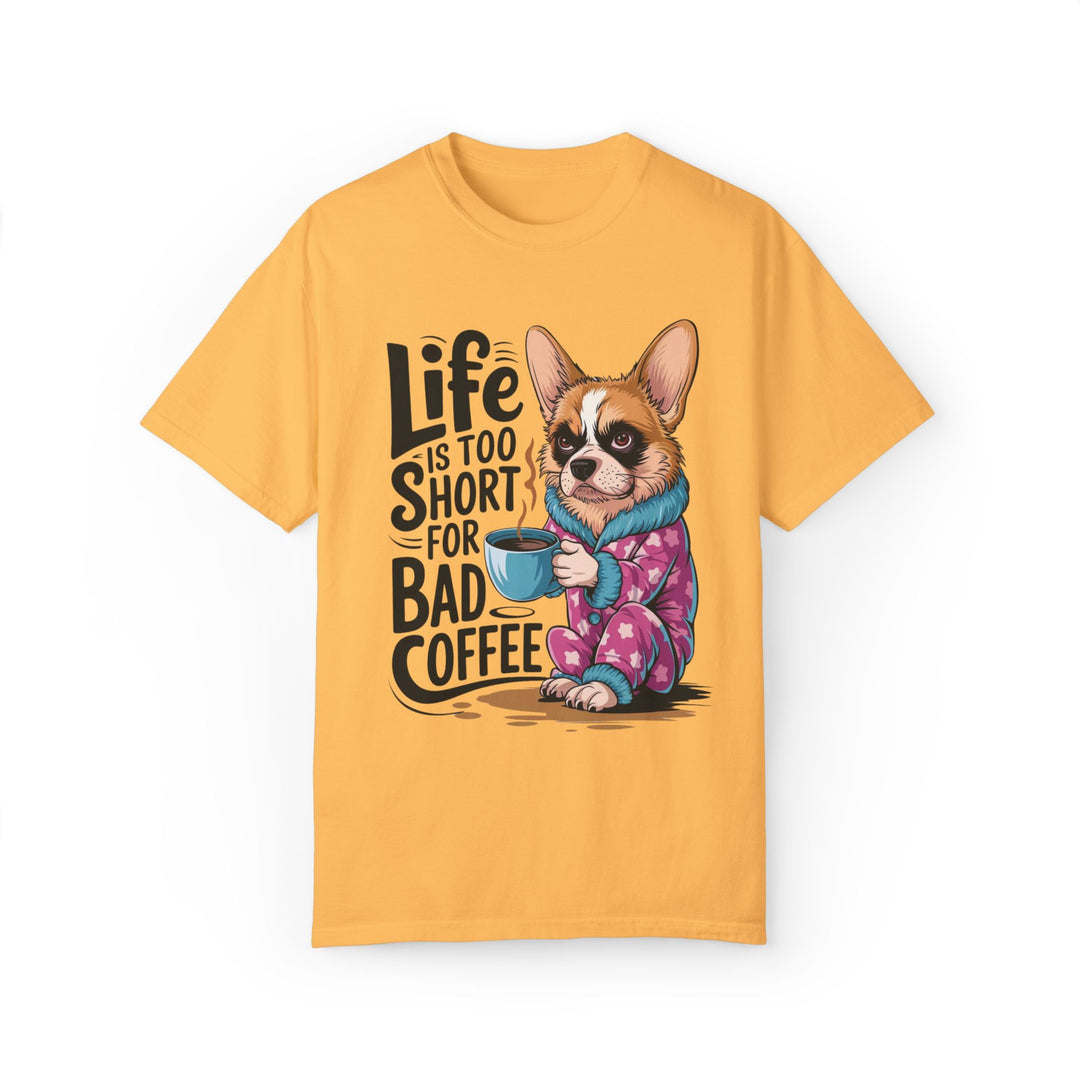 Cartoon Dog Coffee Lover T-shirt T-Shirt Printify Citrus S