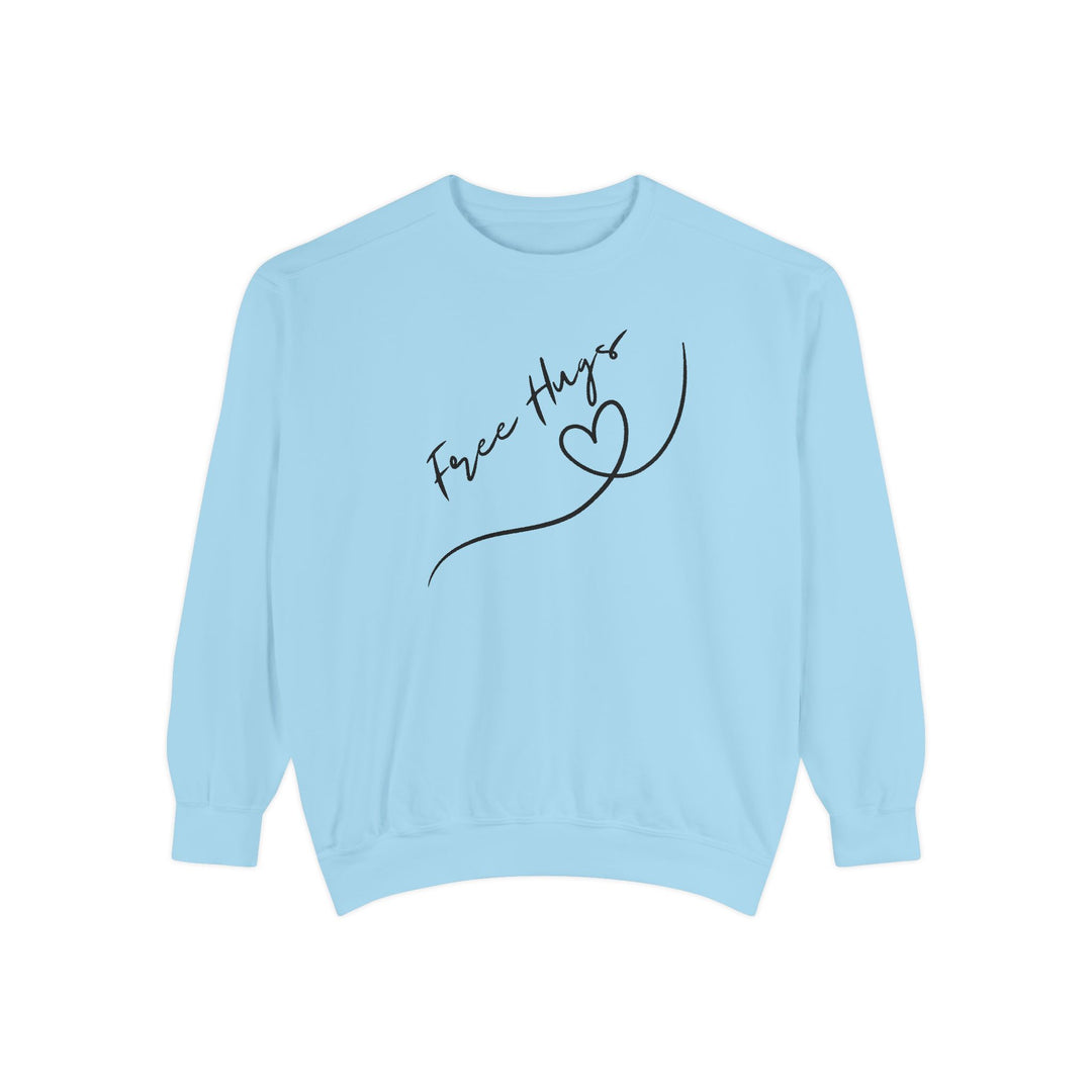 Free Hugs Sweatshirt Sweatshirt Printify Chambray S