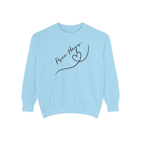 Free Hugs Sweatshirt Sweatshirt Printify Chambray S