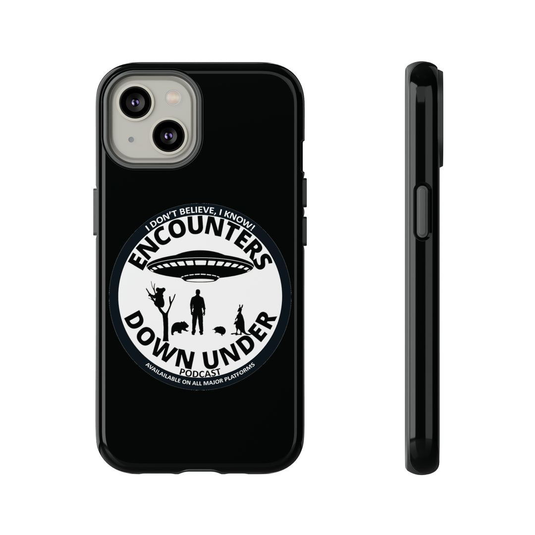 Encounters Down Under Podcast Tough Cases - Protect Your Tech with Podcast Swag Phone Case iPhone 14 Glossy 