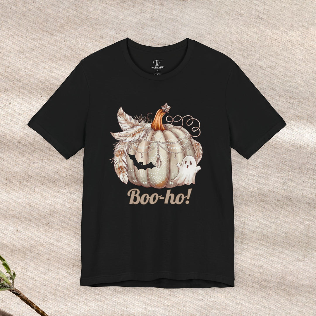 Boo-ho! Pumpkin Ghost Halloween T-Shirt