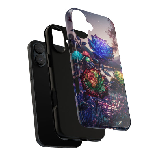 Phone Case - Surreal Glowing Roses Phone Case Printify