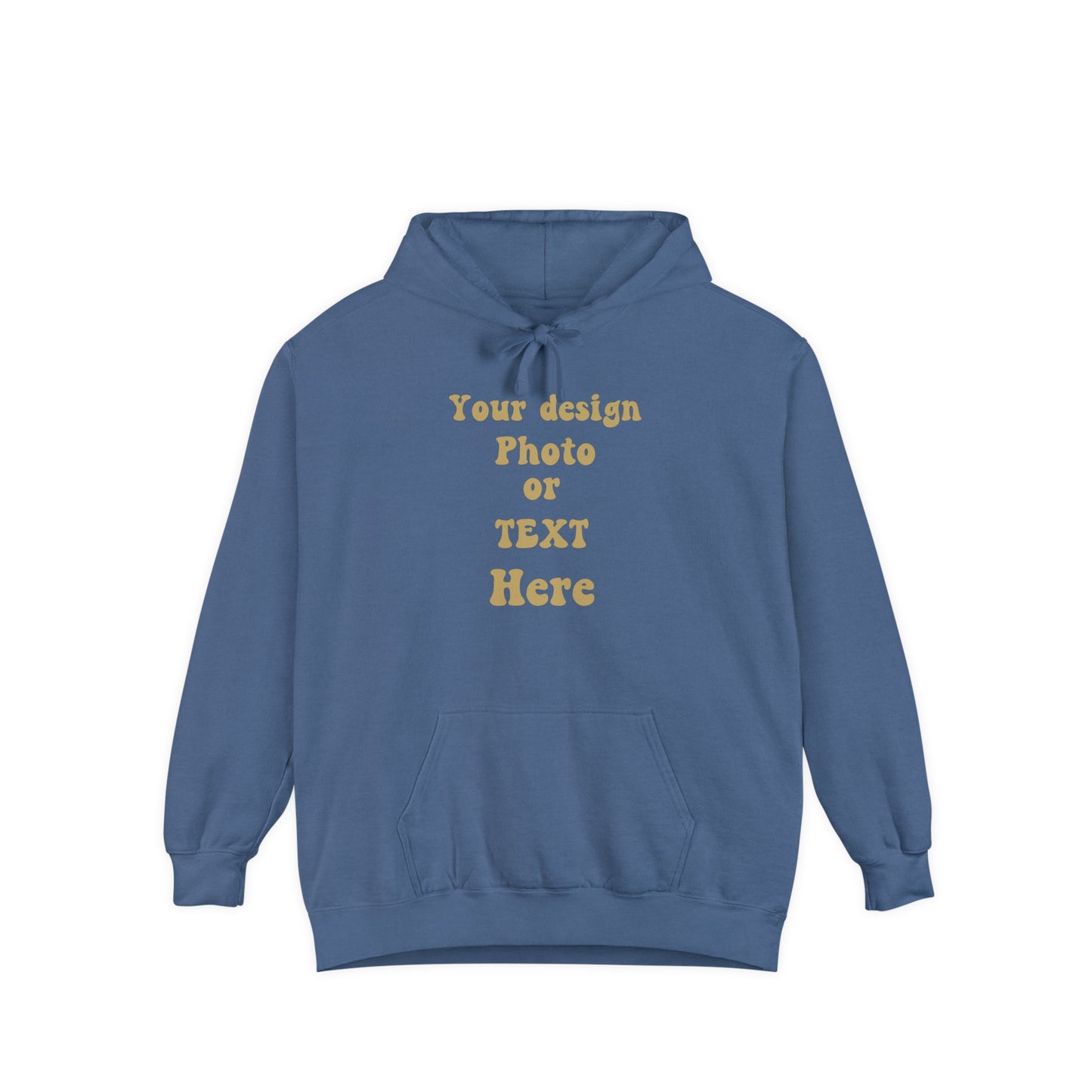 Luxury Hoodie - Personalize with Your Design, Photo, or Text | Greatest Comfort Hoodie True Navy S 