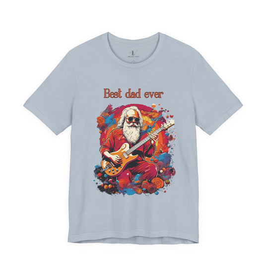 Guitar Dad Tee - Unisex Jersey Short Sleeve T-Shirt Printify Light Blue XS