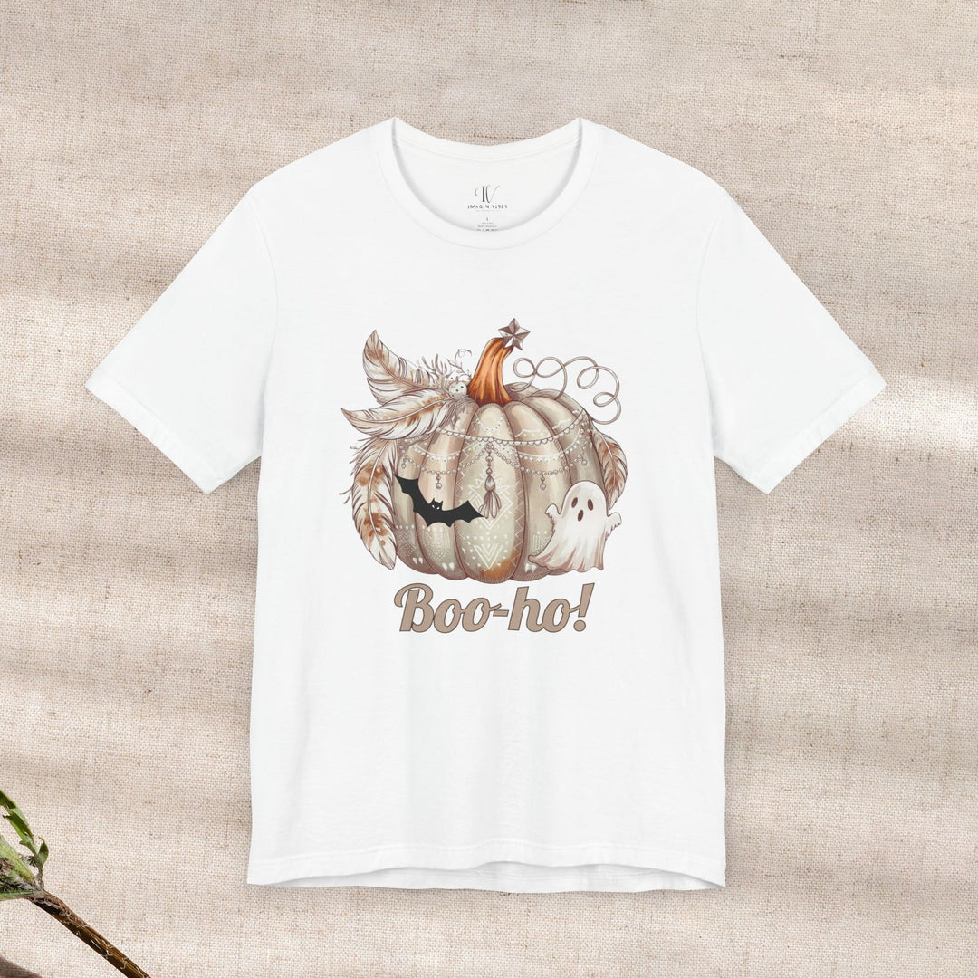 Boo-ho! Pumpkin Ghost Halloween T-Shirt