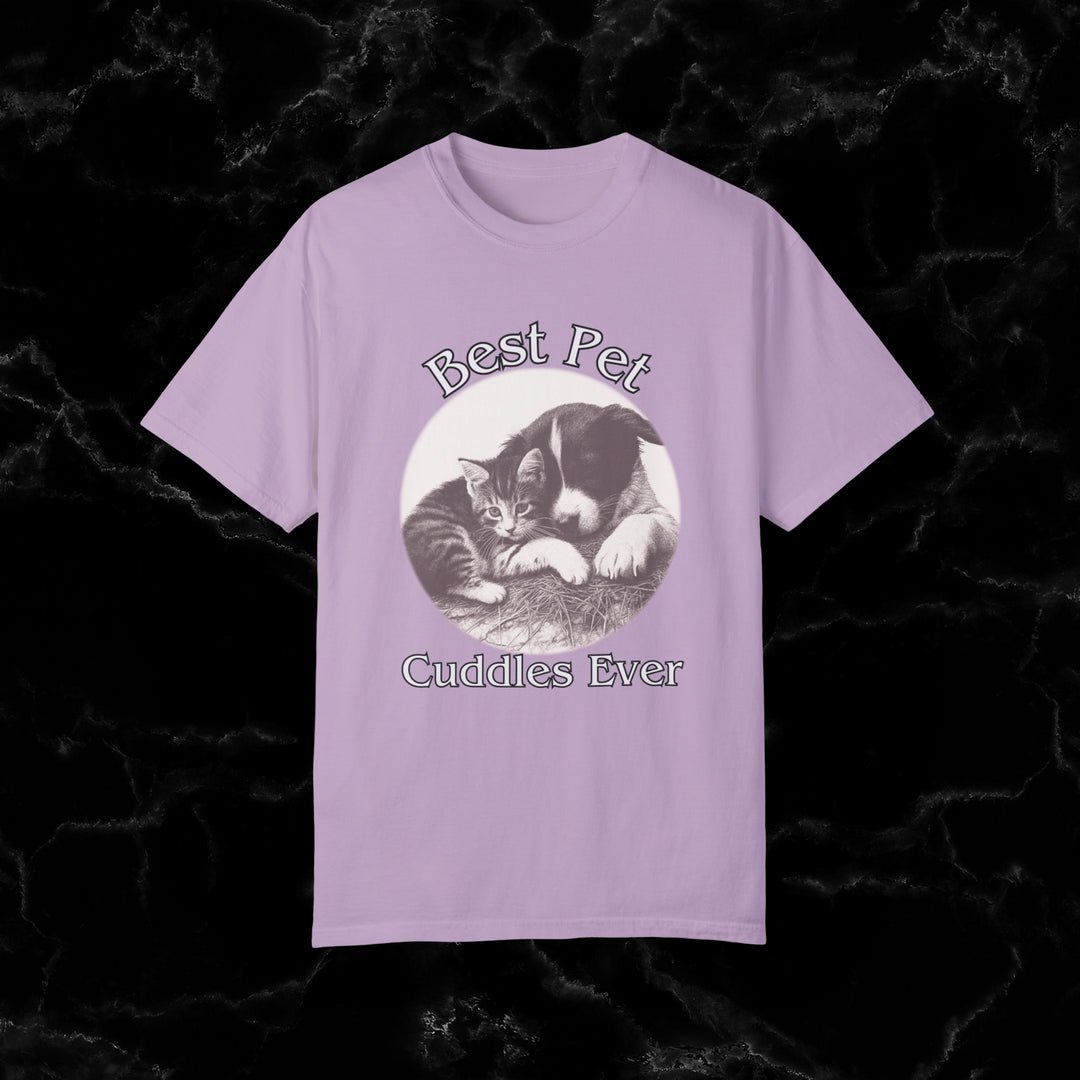 Imagin Vibes: Cuddle Monster Tee - Pet Lovers Unite! T-Shirt Orchid S 