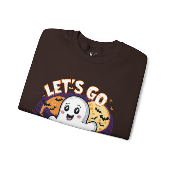 Let's Go Ghouls: Cute Halloween Sweatshirt Sweatshirt Printify