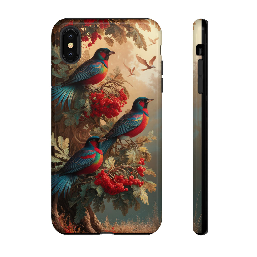 Phone Cases Vintage Nature-Inspired Elegant Birds Phone Case Printify