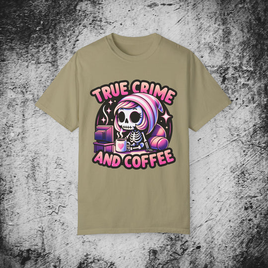 True Crime and Coffee: Skeleton T-Shirt