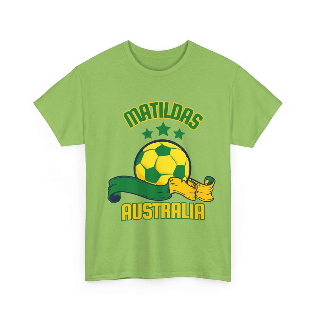Women's Soccer Australia Tee - T-Shirt T-Shirt Printify Lime S