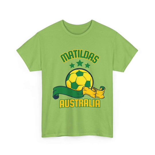 Women's Soccer Australia Tee - T-Shirt T-Shirt Printify Lime S