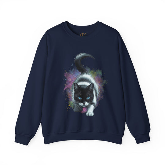 Cosmic Cat Crewneck Sweatshirt