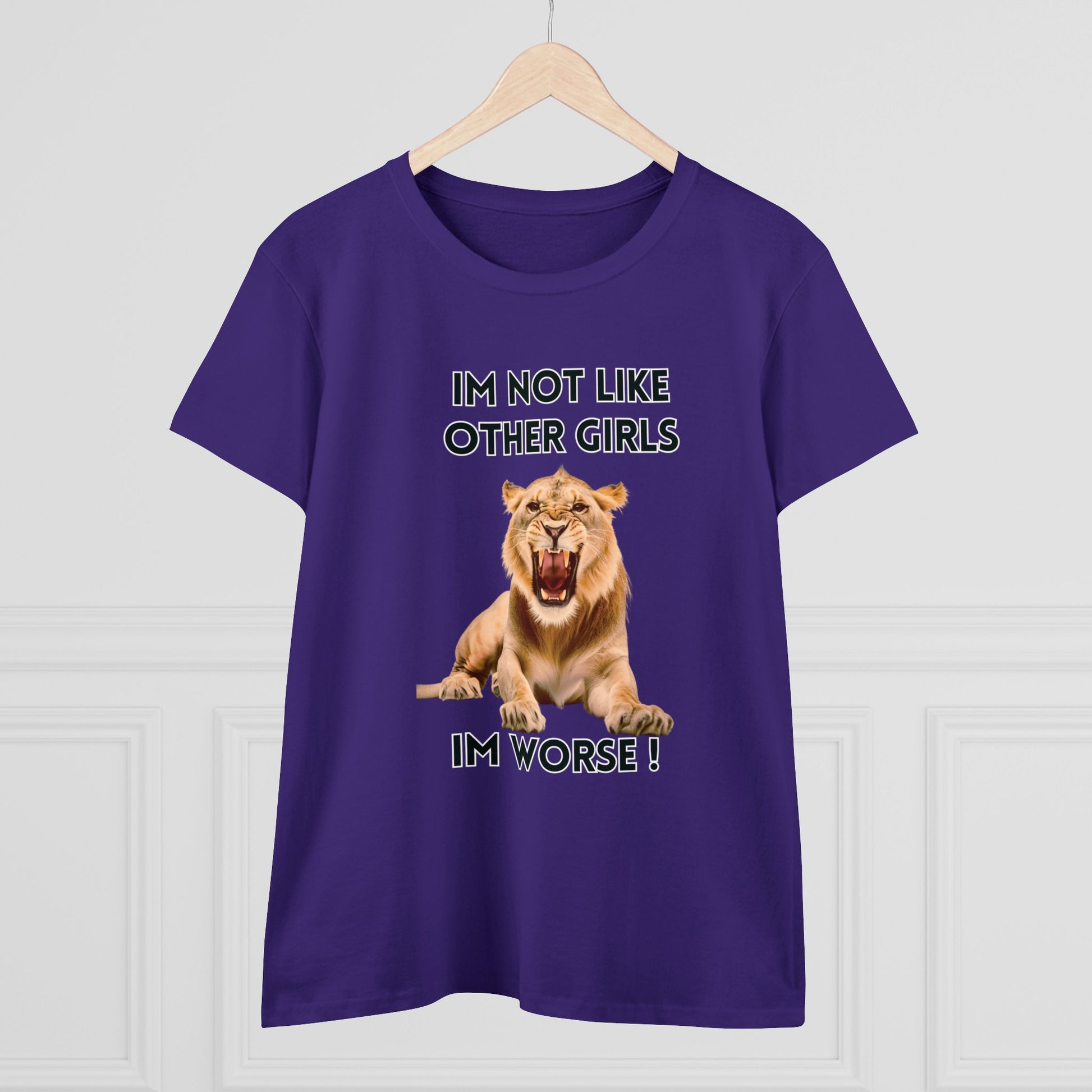Angry Lion Funny T-Shirt - I'm Not Like Other Girls T-Shirt   