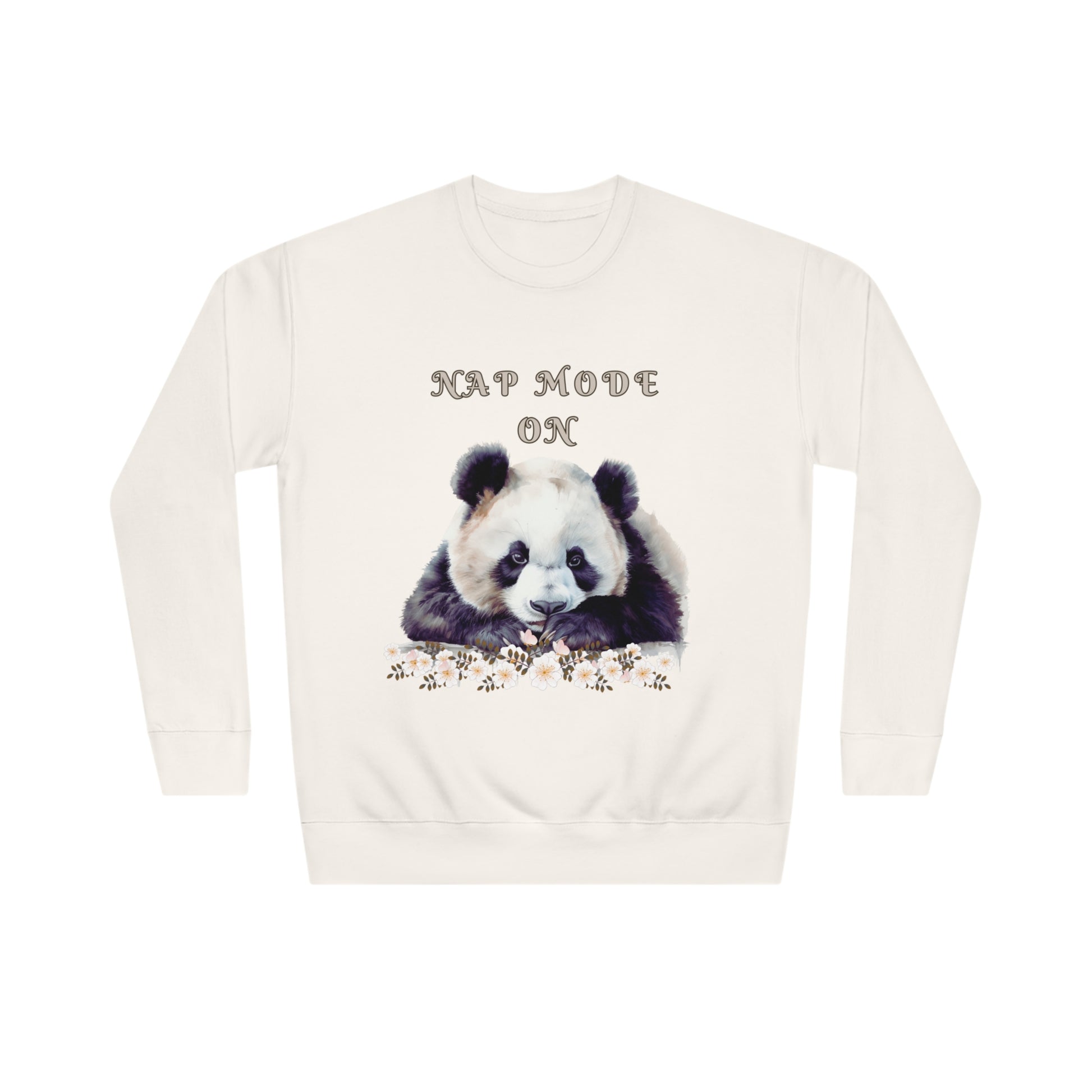 Lazy Panda Nap Mode Sweatshirt | Embrace Cozy Relaxation | Panda Lover Gift - Cozy Sweatshirt Sweatshirt Bone L 
