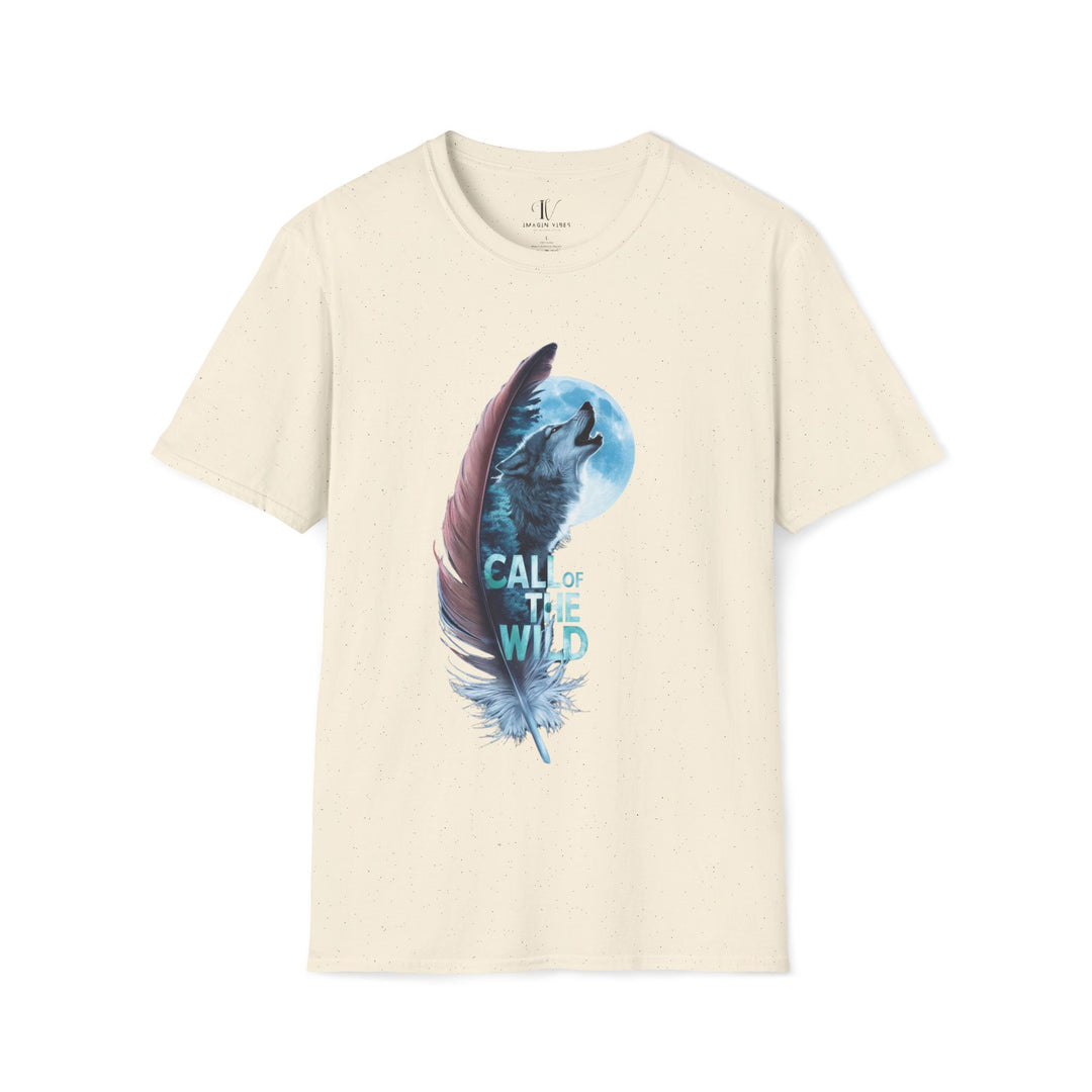 Wolf Moon Softstyle T-Shirt - Nature-Inspired and Mystic T-Shirt Printify Natural S