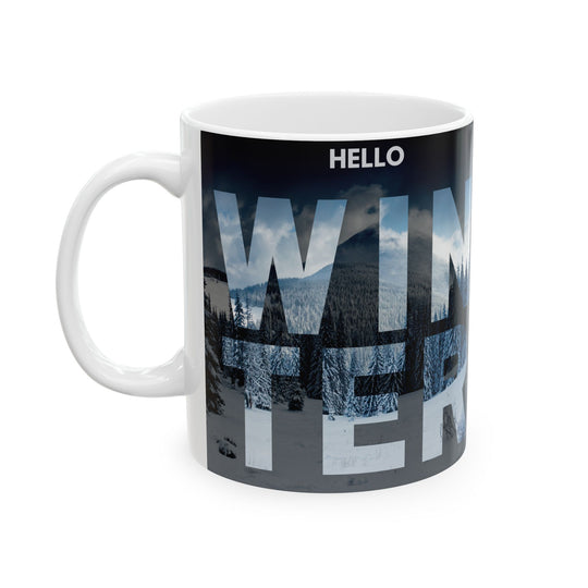 Hello Winter Ceramic Mug