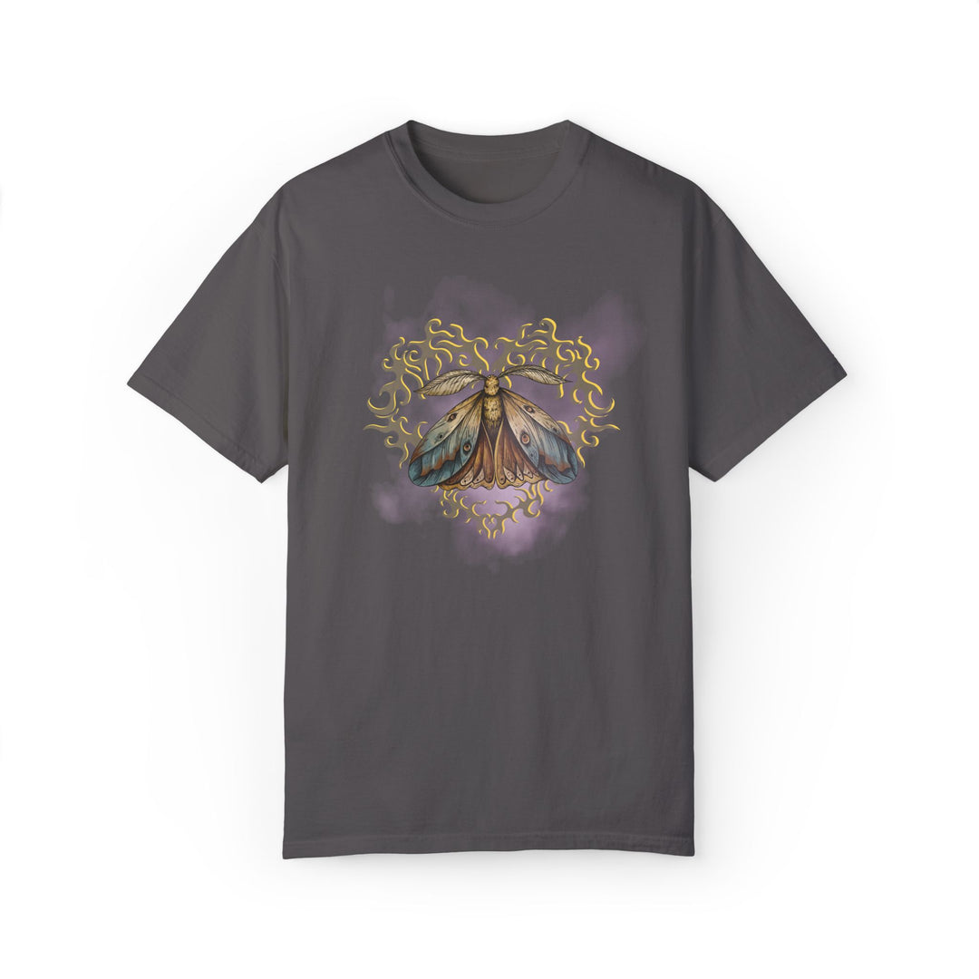 Moth Heart Unisex T-shirt T-Shirt Printify Graphite S