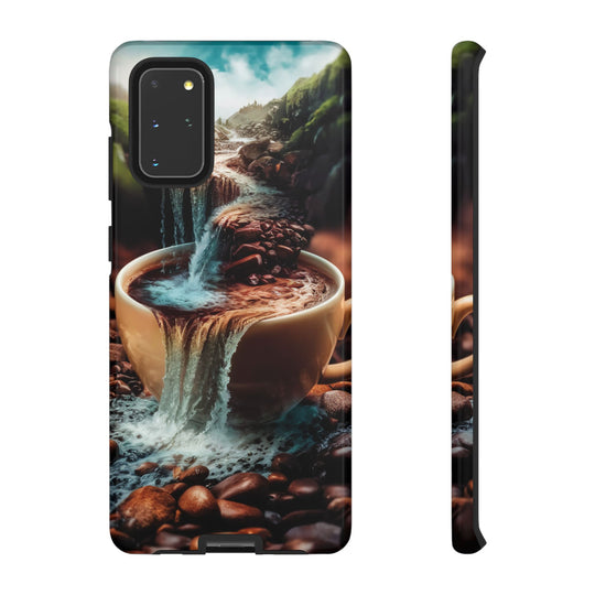 Coffee Lover Tough Case - Surreal Mountain Landscape Phone Case Printify