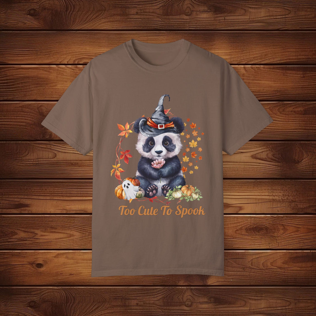 Too Cute to Spook: Panda Halloween T-Shirt