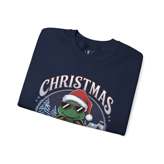 Christmas Vibes Unisex Sweatshirt - Festive Turtle