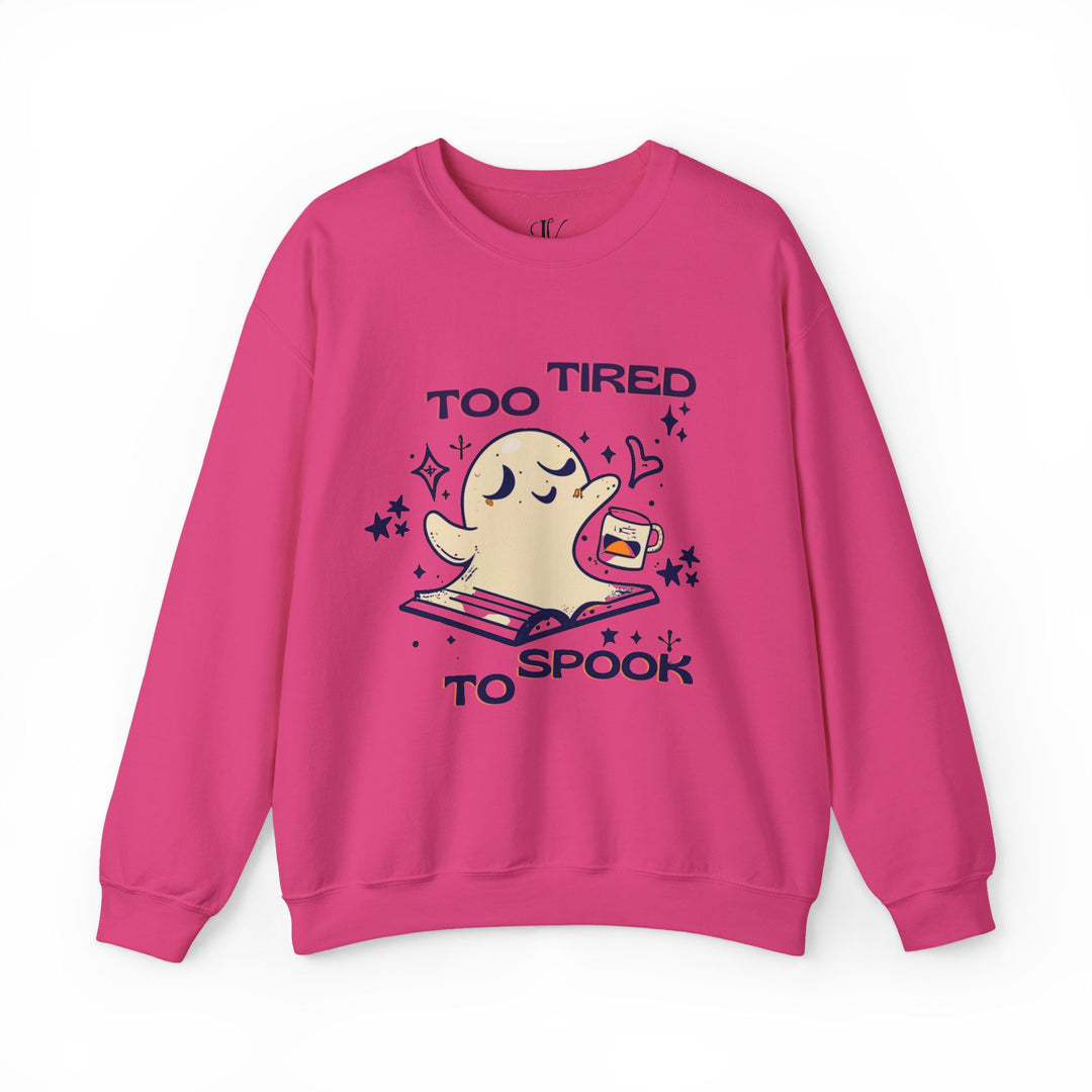 Hauntingly Bookish: Ghost Reader Sweatshirt Sweatshirt Printify S Heliconia
