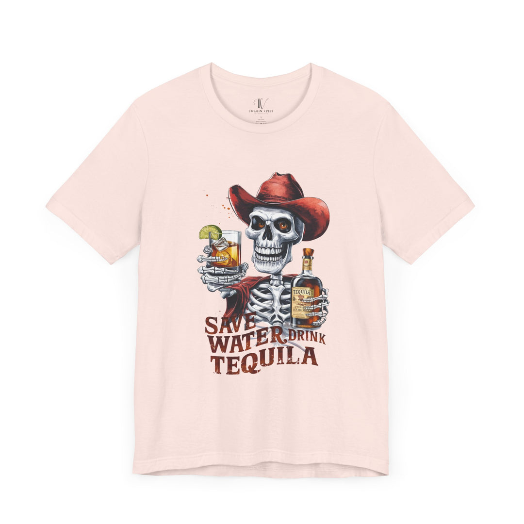 Tequila Tee - Save Water Drink Tequila T-Shirt Printify Soft Pink XS