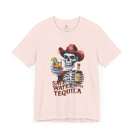 Tequila Tee - Save Water Drink Tequila T-Shirt Printify Soft Pink XS