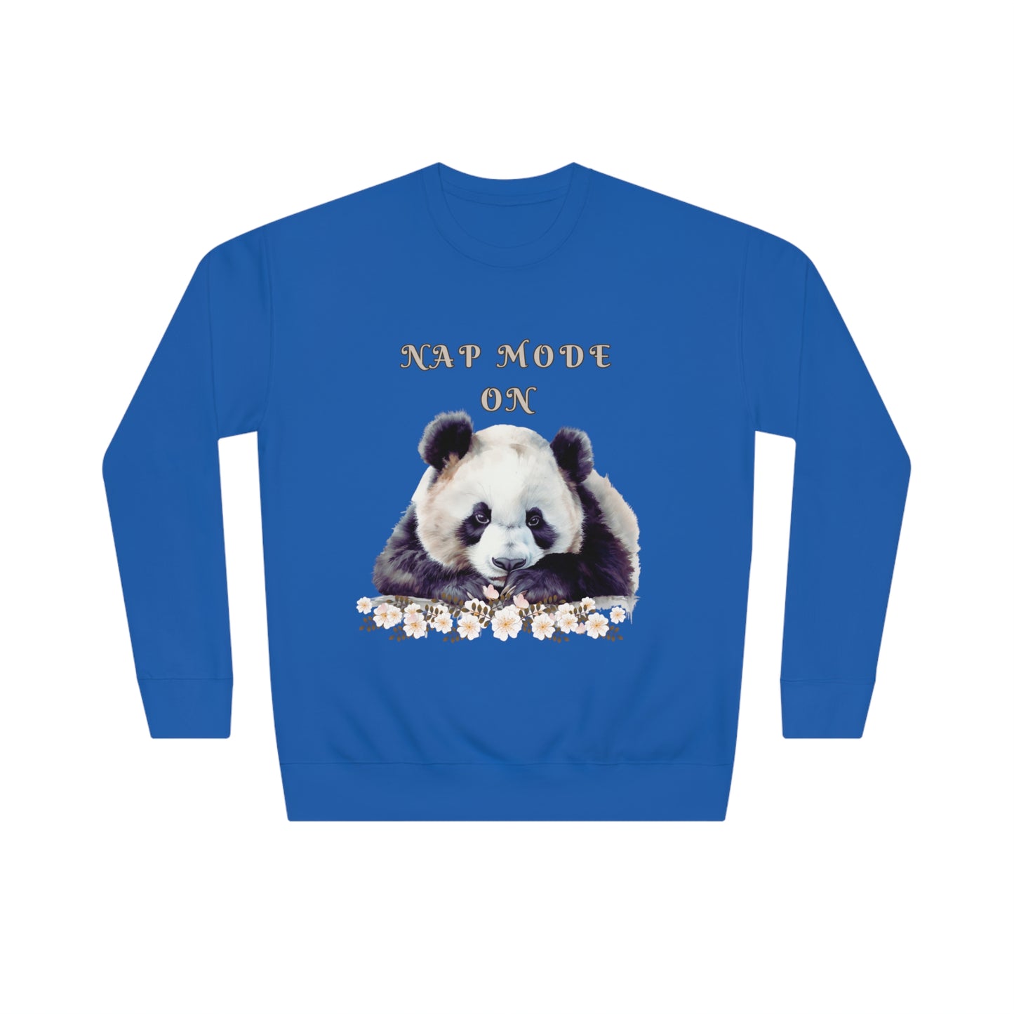 Lazy Panda Nap Mode Sweatshirt | Embrace Cozy Relaxation | Panda Lover Gift - Cozy Sweatshirt Sweatshirt Team Royal S 