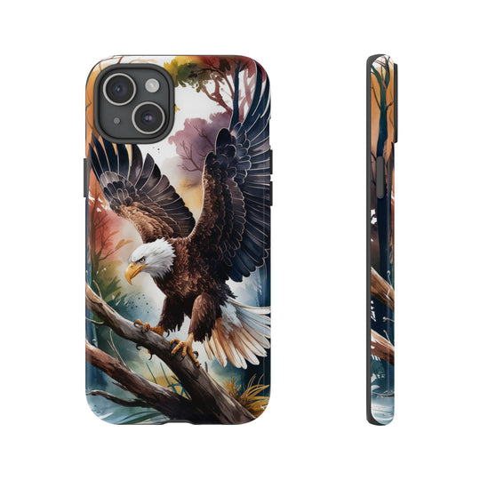 Eagle Tough Cases - Majestic Bald Eagle Patriotic Phone Case Printify iPhone 15 Plus Glossy