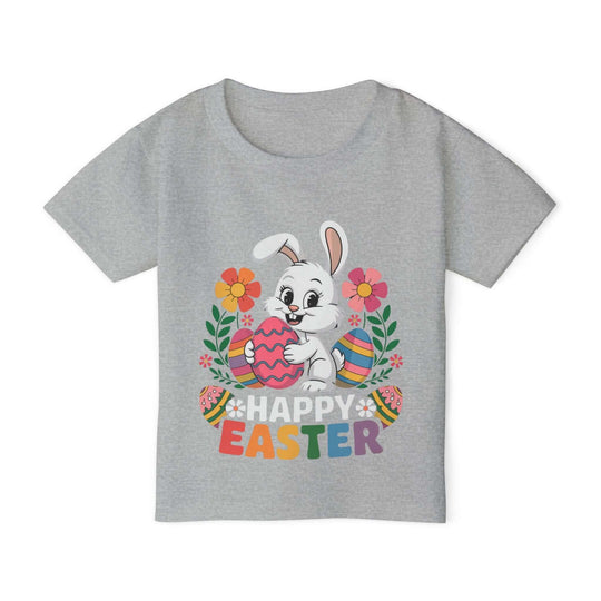 Toddler T-shirt with Cute Easter Bunny Kids clothes Printify Sport Grey 2T