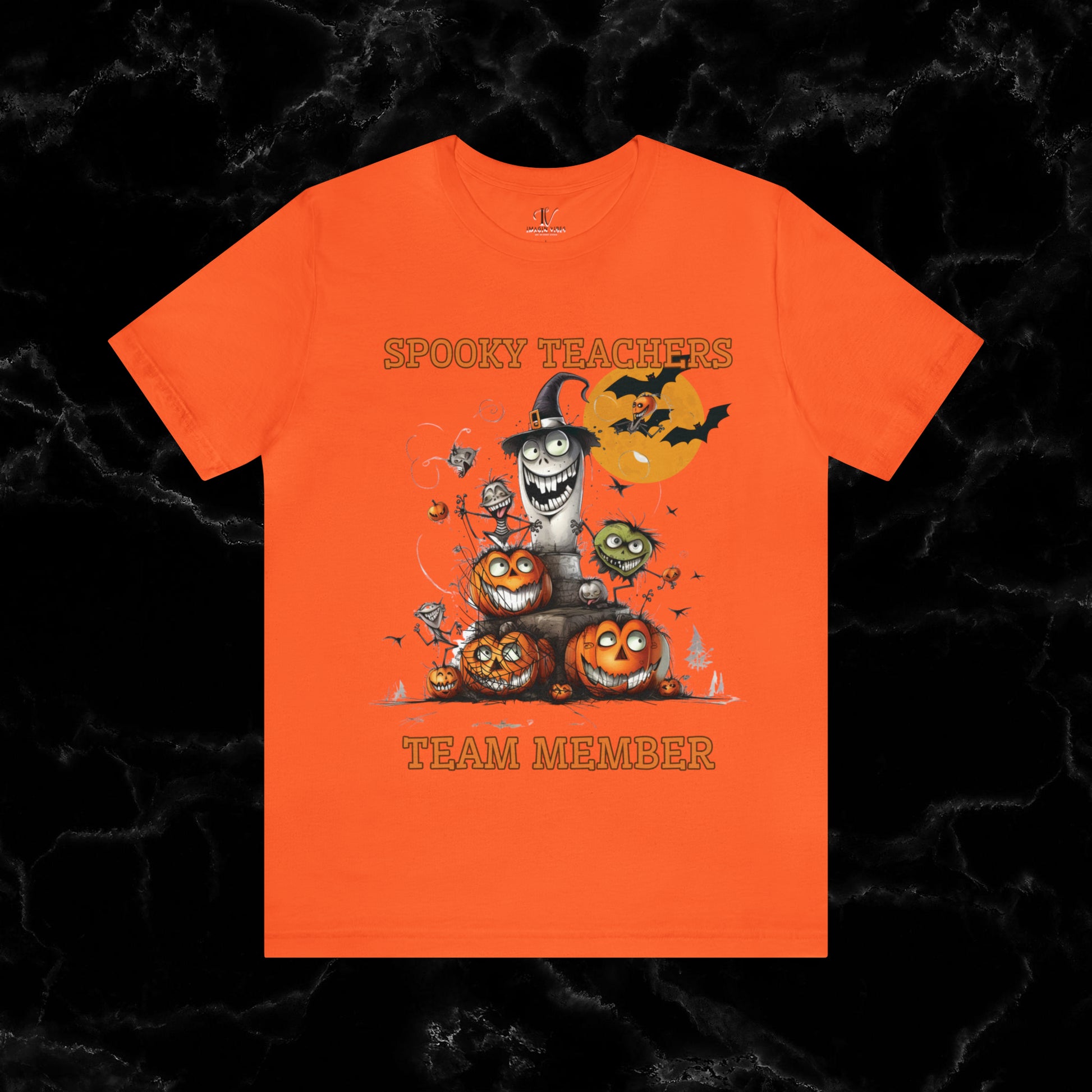 Spooky Teachers Team Member Unisex T-Shirt - Join the Fun with Halloween Vibes, Perfect for Educators Embracing the Spooky Spirit T-Shirt   