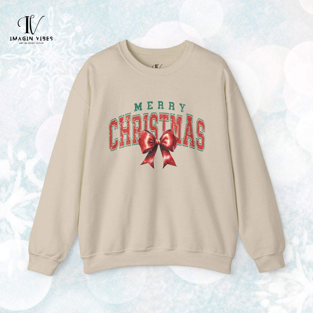 Coquette Merry Christmas Vintage Sweatshirt