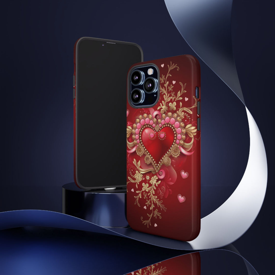 Phone Cases - Romantic Heart Design for Valentine's Day Phone Case Printify