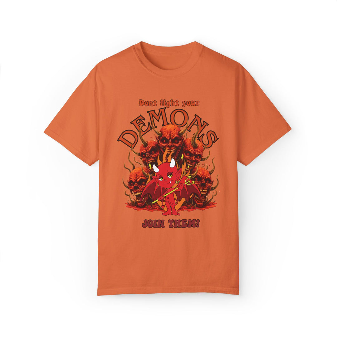 Demon Graphic T-shirt T-Shirt Printify Burnt Orange S