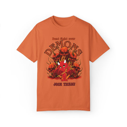 Demon Graphic T-shirt T-Shirt Printify Burnt Orange S