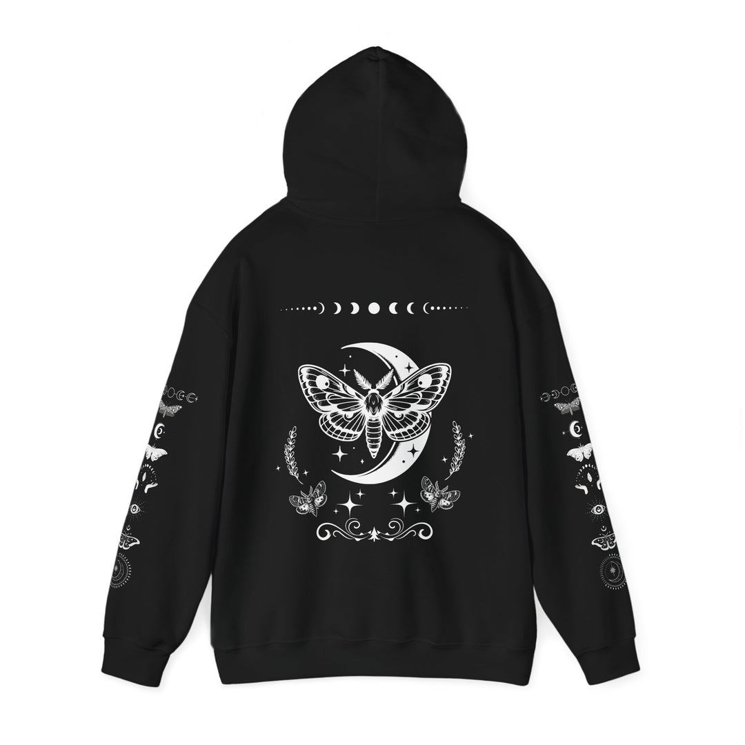 Celestial Moth Hoodie - Stay Magical Line Art