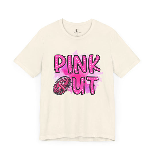 Pink Out Tackle Breast Cancer Football T-Shirt