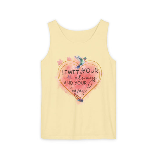 Motivational Watercolor Tank Top Tank Top Printify Butter S