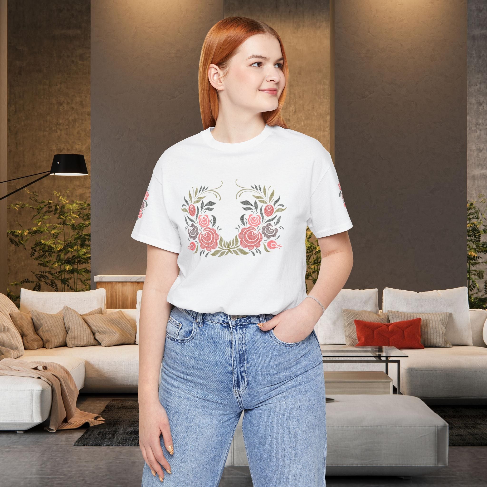 Folk Art T-Shirt T-Shirt Printify