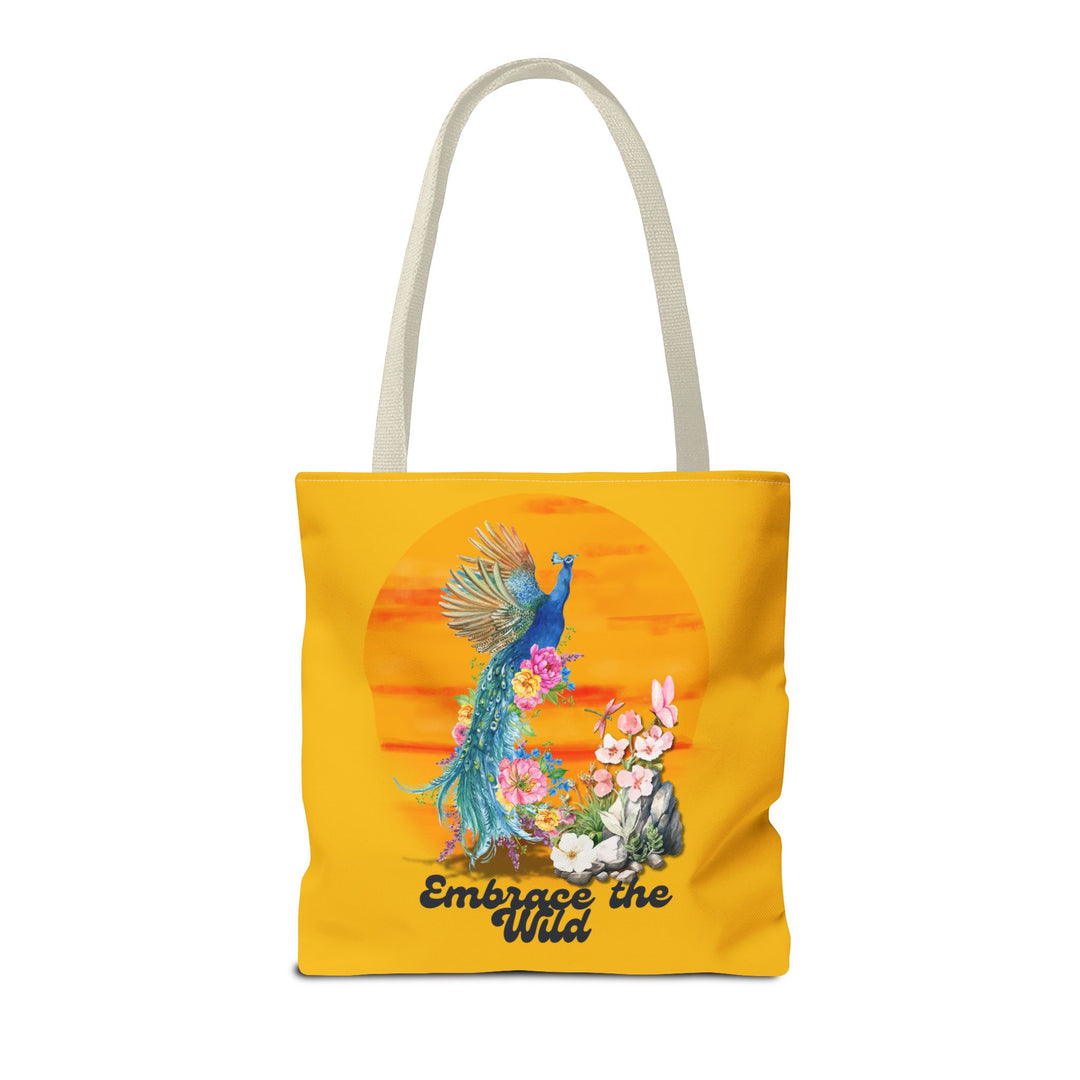 Peacock Tote Bag - Embrace the Wild Boho-Chic Bags Printify