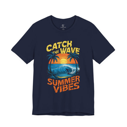 Vintage Summer Vibes Tee T-Shirt Printify Navy XS