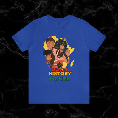 Trendy Black History Month Shirts - Celebrating African American Pride and Heritage T-Shirt True Royal XS 