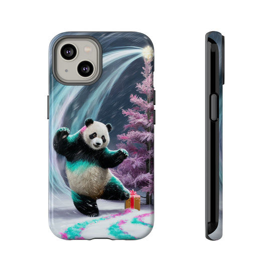 Christmas Panda Tough Case Phone Case Printify iPhone 14 Glossy