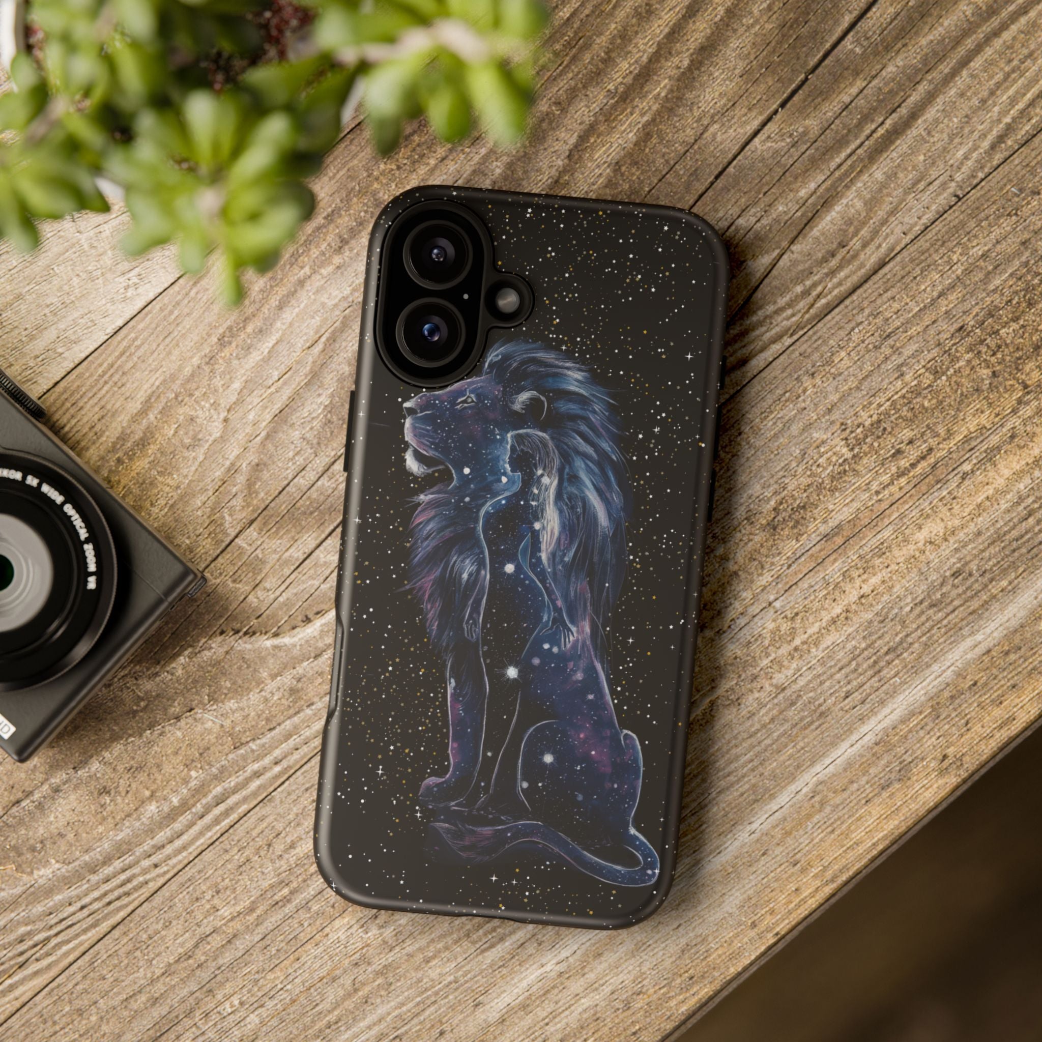 Celestial Lion Tough Case Phone Case Printify iPhone 16 Plus Matte