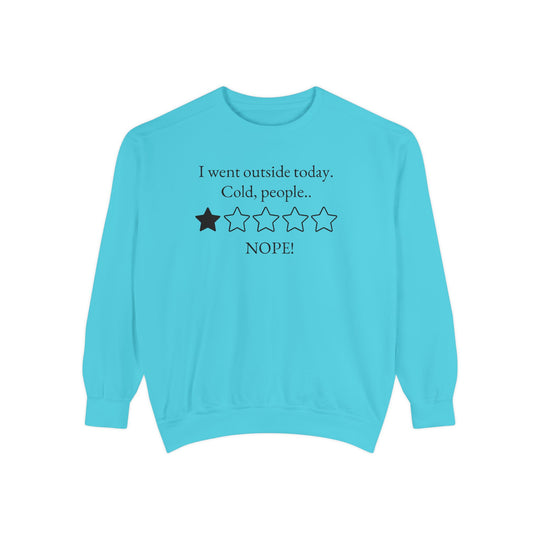 Cold People NOPE Unisex Sweatshirt Sweatshirt Printify Lagoon Blue S