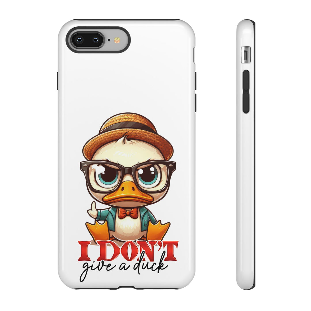 Funny Duck Tough Case Phone Case - I Don't Give a Duck Phone Case Printify